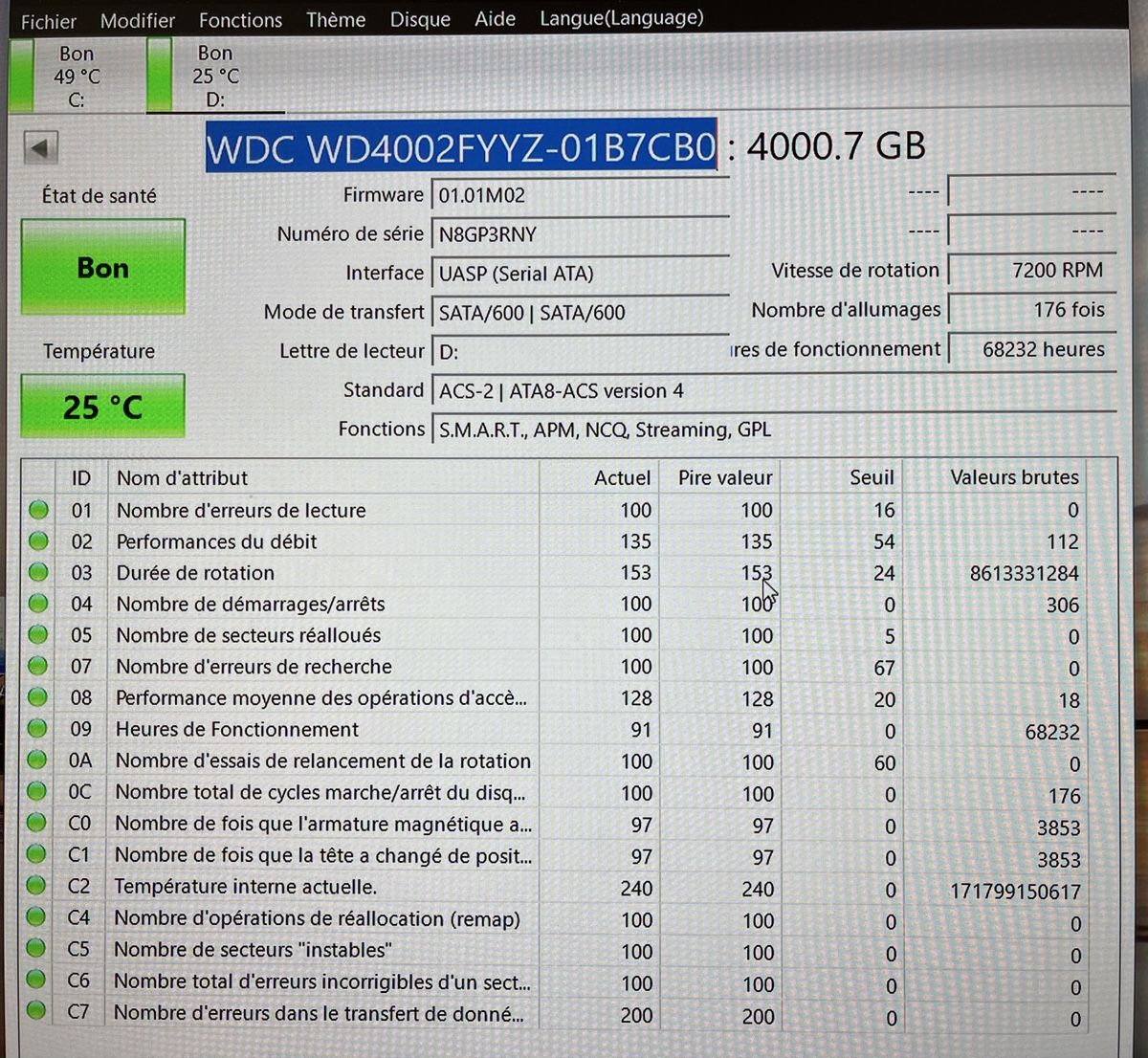 Western Digital Dischi rigidi: Western Digital Gold HDD 4.0TB – Usato da Yverdon-les-Bains venduto da Fdurussel 1
