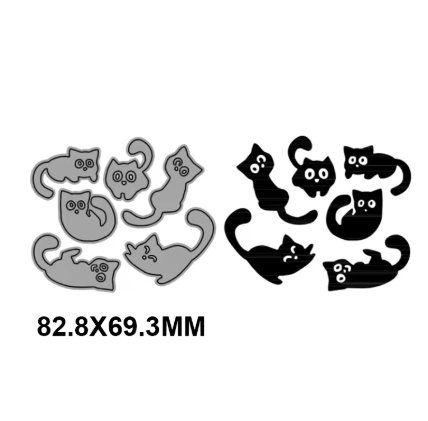 Schablonen: Neues Stanzschablonen-Set  Katzen / Büsi – Neu und originalverpackt aus Effretikon von wenuss 1