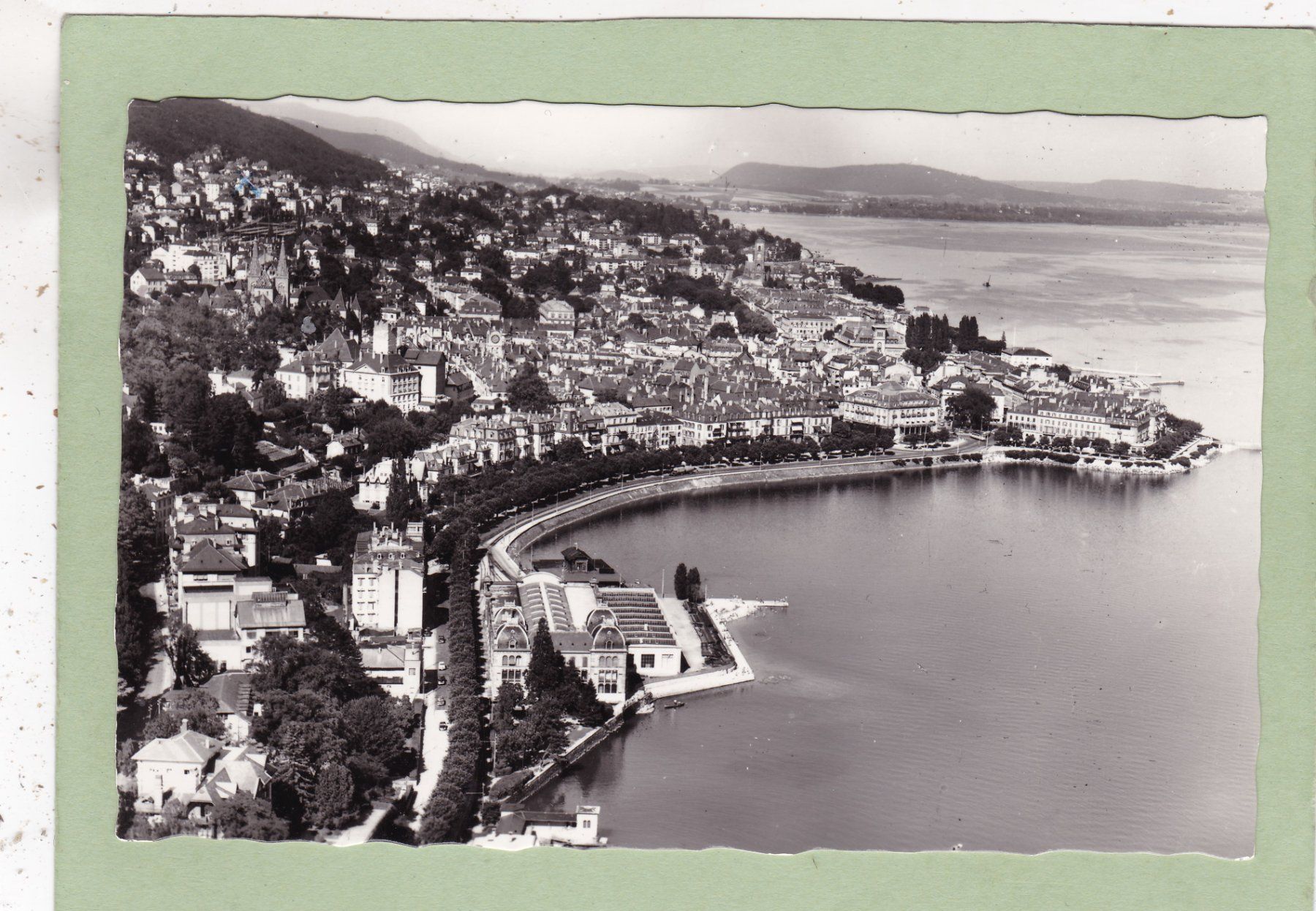 Cartoline postali: Neuchâtel Vue aérienne  1959 – Usato da Herisau venduto da Lisegrat2008
