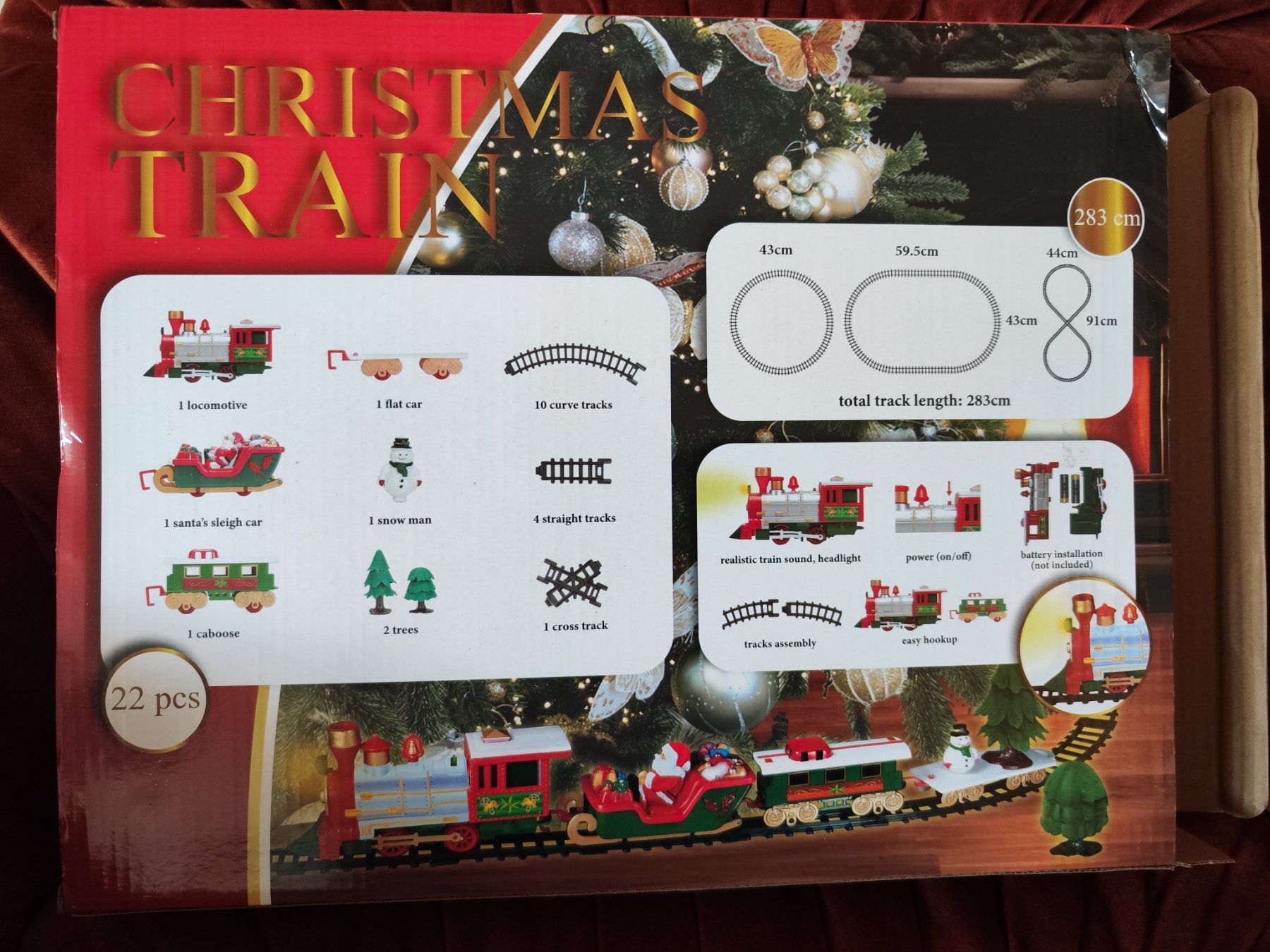 Tutte le decorazioni: Christmas Train, mit Sound und Licht – Nuovo (secondo la descrizione) da Reinach BL venduto da chilller92 3