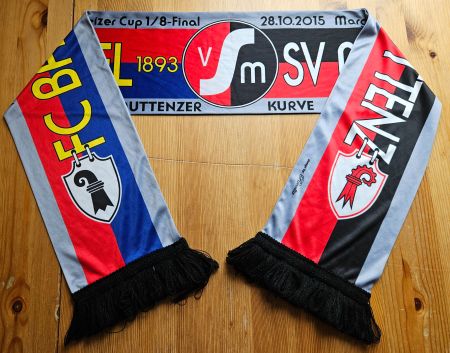FC Basel vs. SV Muttenz Schal FCB Cup 2015 Muttenzer Kurve
