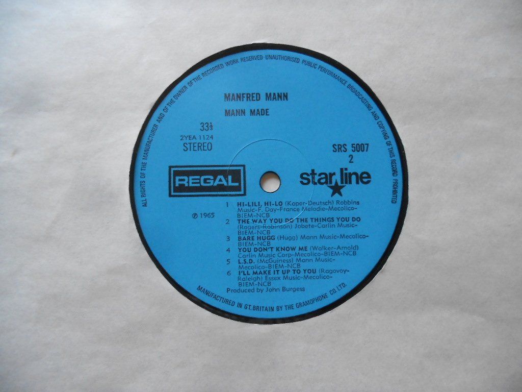 Vinyles: MANFRED MANN  -  MANN MADE – D'occasion à Bex par Giorgiob 3