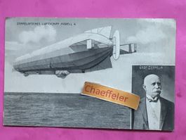 Zeppelin‘sches Luftschiff Modell 4. mit Graf Zeppelin