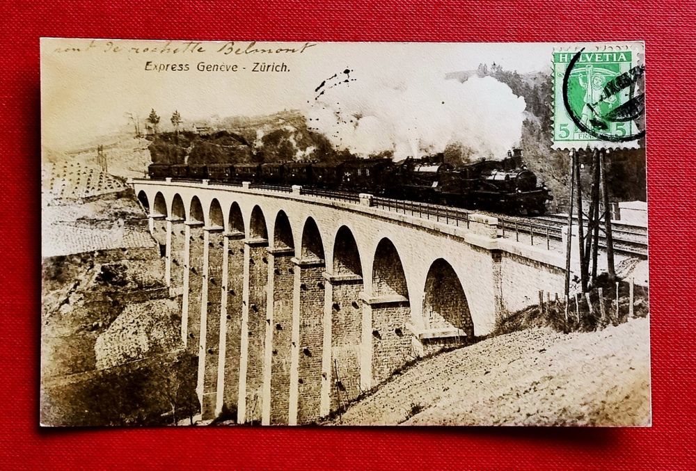 Express Chemin de Fer Geneve Zürich Viadukt 1908 Kaufen auf
