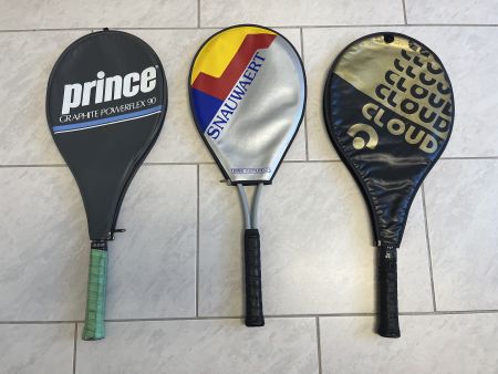 3x Tennisschläger-Prince-Cloud-Snauwaert