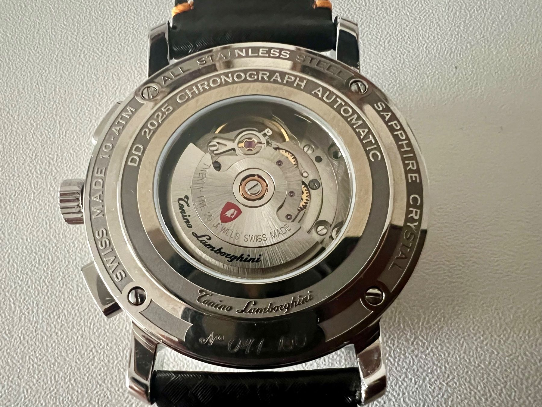 Lamborghini Uhren: LAMBORGHINI 1947 Automatic Chronograph Ltd.x/100, SRP 3300.- – Neu und originalverpackt aus Le Mont-sur-Lausanne von LycaGallery 6