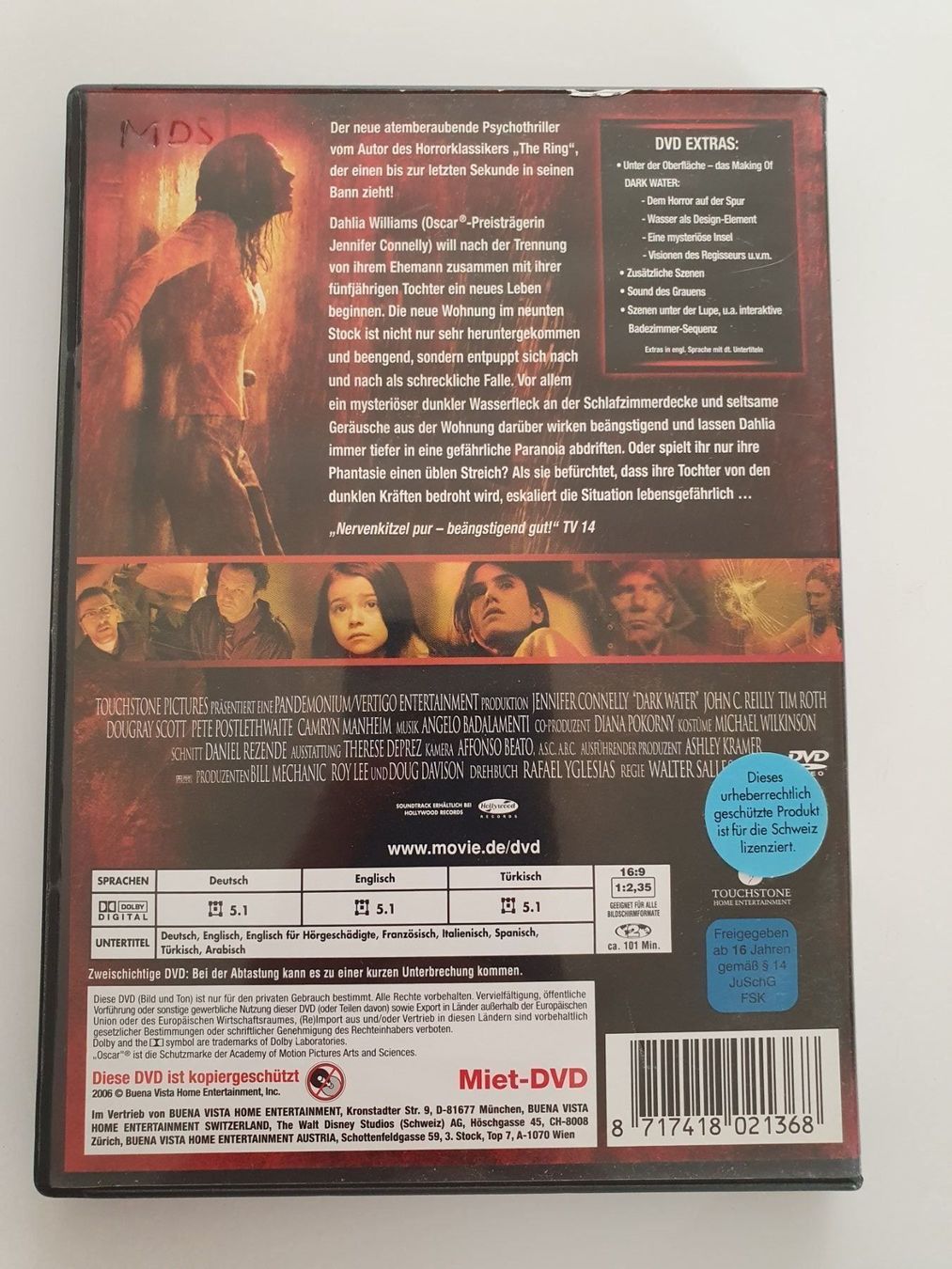 Tutti i DVDs: Dark Water - dunkles Wasser – Usato da Oberdorf BL venduto da BaldenEagle 1