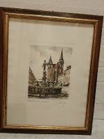 Bild Radierung St.-Johannes-Brunnen in Ansbach