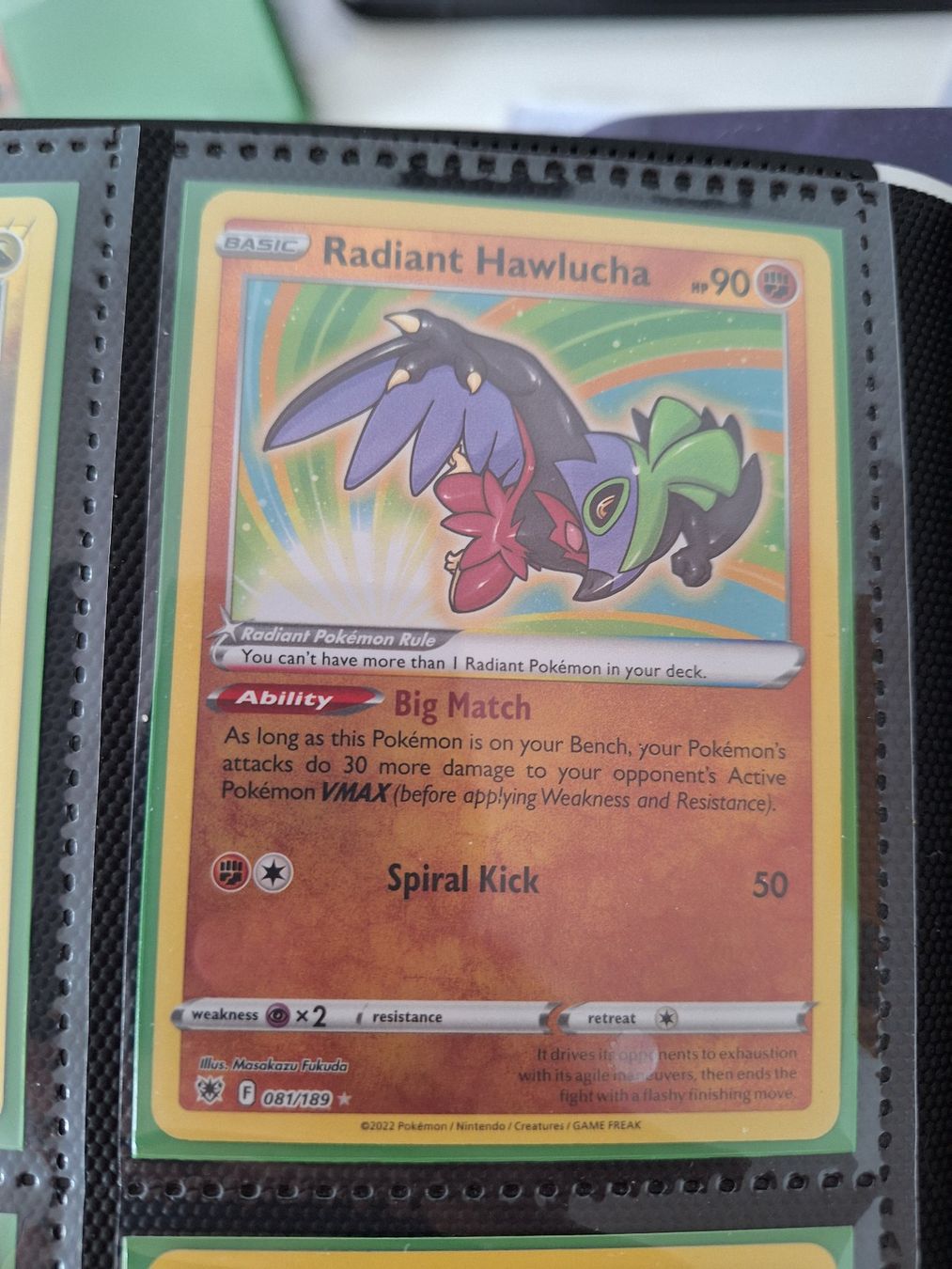 Pokémon Carte collezionabili: Radiant Hawlucha – Usato da Altstätten SG venduto da GGsGameshop