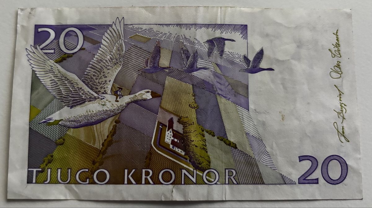 Banknoten: Schweden 20 Kronor – Gebraucht aus Algetshausen von Carrhard 1