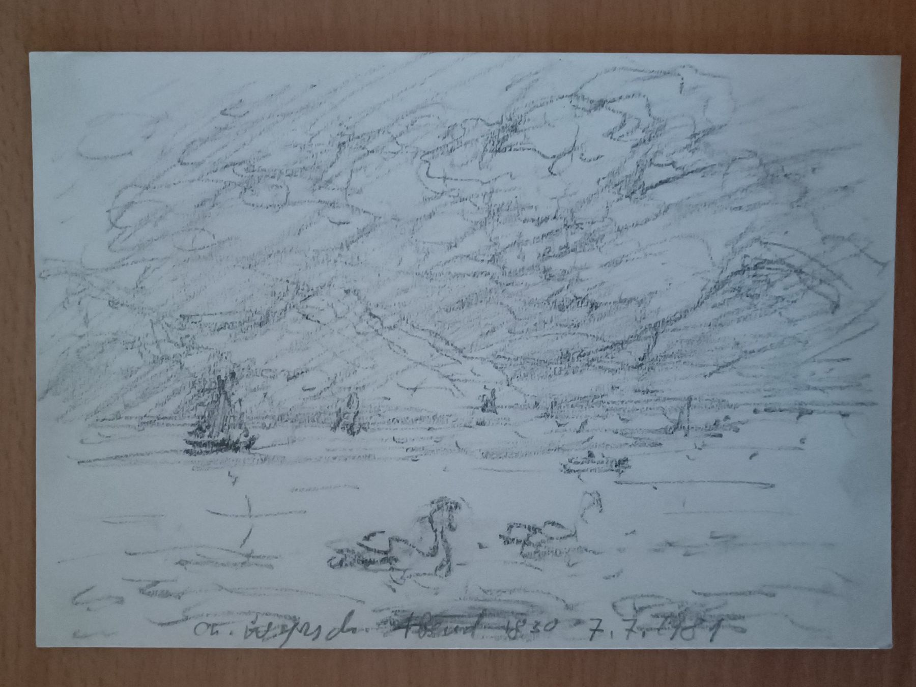 Dipinti: Charles Wyrsch - original Zeichnung – Usato da Menziken venduto da Artographs