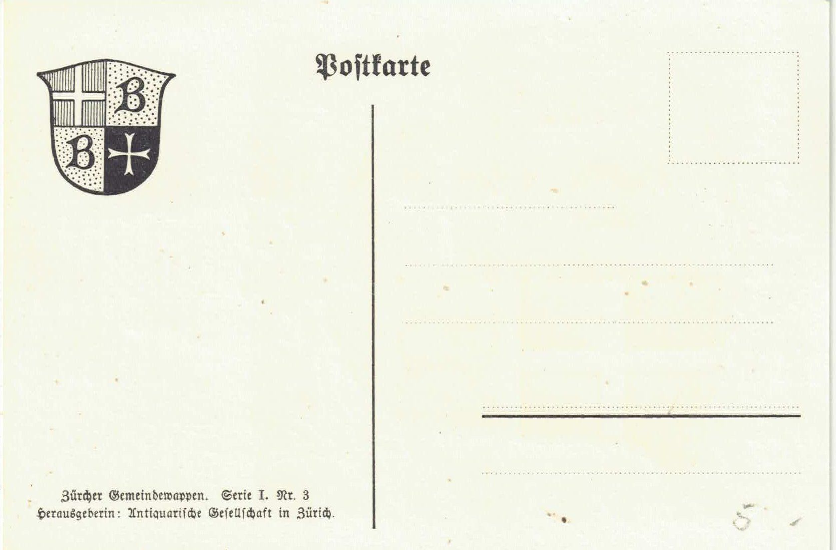Cartes postales: Bubikon - Gemeindewappen – D'occasion à Ettingen par Kartenplanet 1