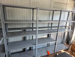 Stabiles Metall Lagergestell Regal 15m