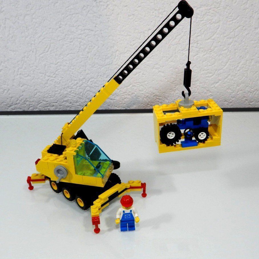 Lego Baukästen: LEGO 6352 GELBER PNEU KRAN MIT CONTAINER – Gebraucht aus Turbenthal von Ddanuh 4