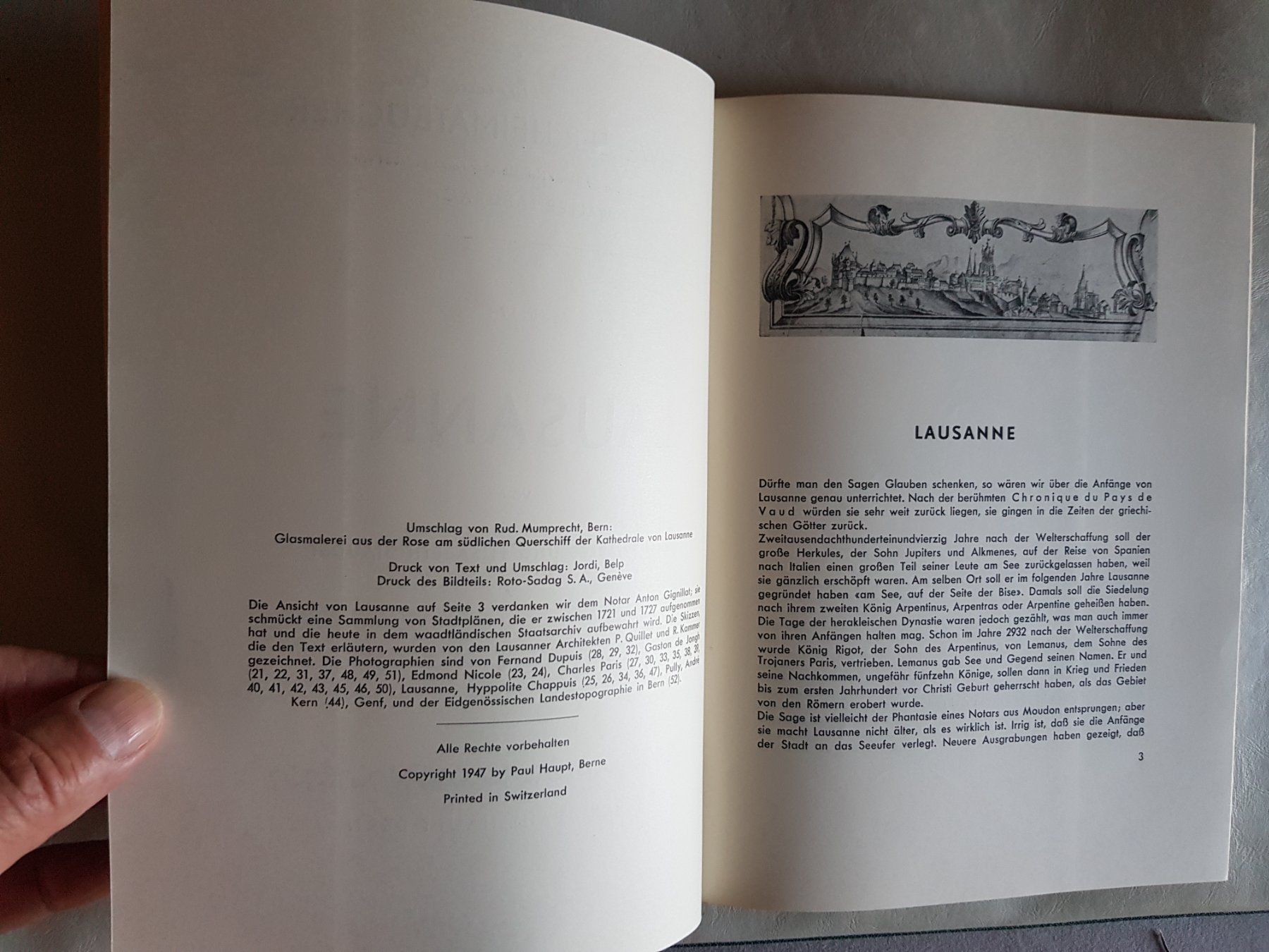 Libri: Schweizer Heimatbücher - Lausanne 1947 – Usato da Walterswil BE venduto da Lonitti 4