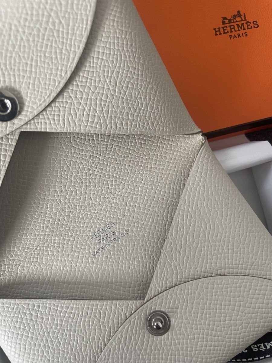 Hermès Portafogli: Hermès Calvi Kartenetui – Nuovo e nell'imballaggio originale da Dietikon venduto da Peony8 2
