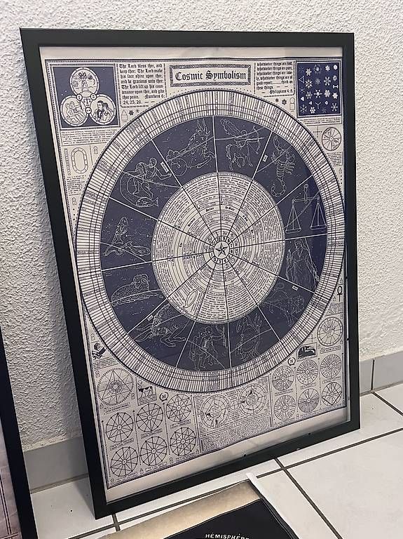 Schallplatten:  4 toiles tissu nirvana astronomie astrologie sans cadre – Gebraucht aus Renens VD von aur_5x2s 2