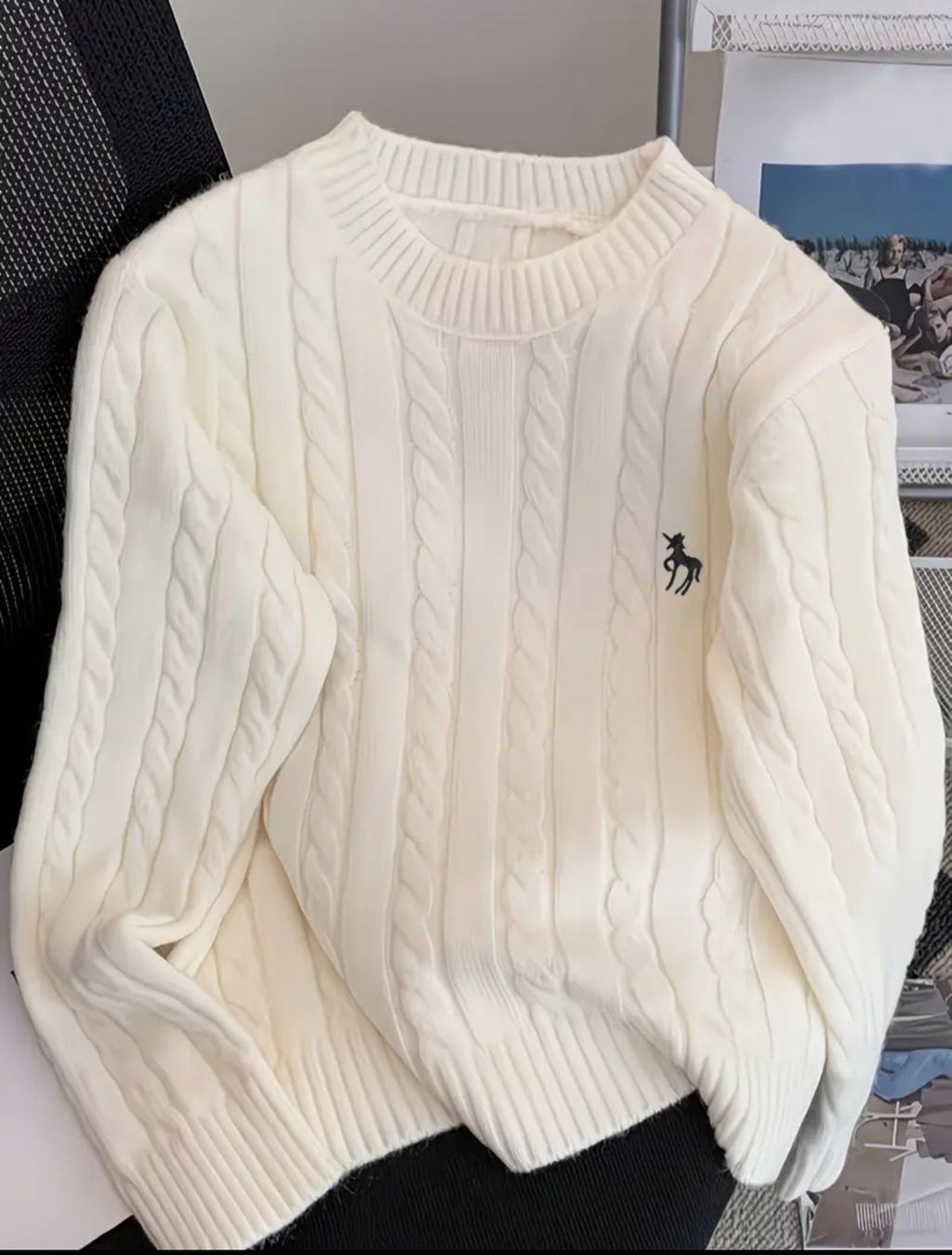 Maglioni & Felpe: ream Cable-Knit Sweater – Nuovo (secondo la descrizione) da Sion venduto da yasir.2021