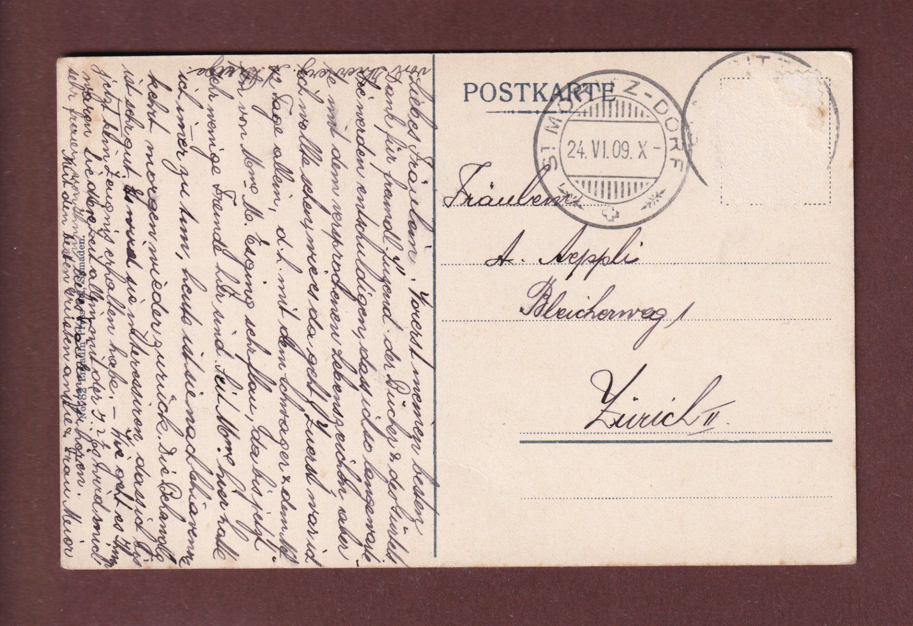 Cartes postales: ST. MORITZ-BAD - 1909 – D'occasion à Pully par nicecards-shop 1