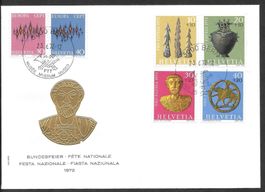 Brief Pro Patria 1972 Serie B154-B157 gest. Bern 23.6.1972