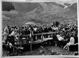 Foto E. Grubenmann, Appenzell, Berg Chilbi, 13 x 18 cm