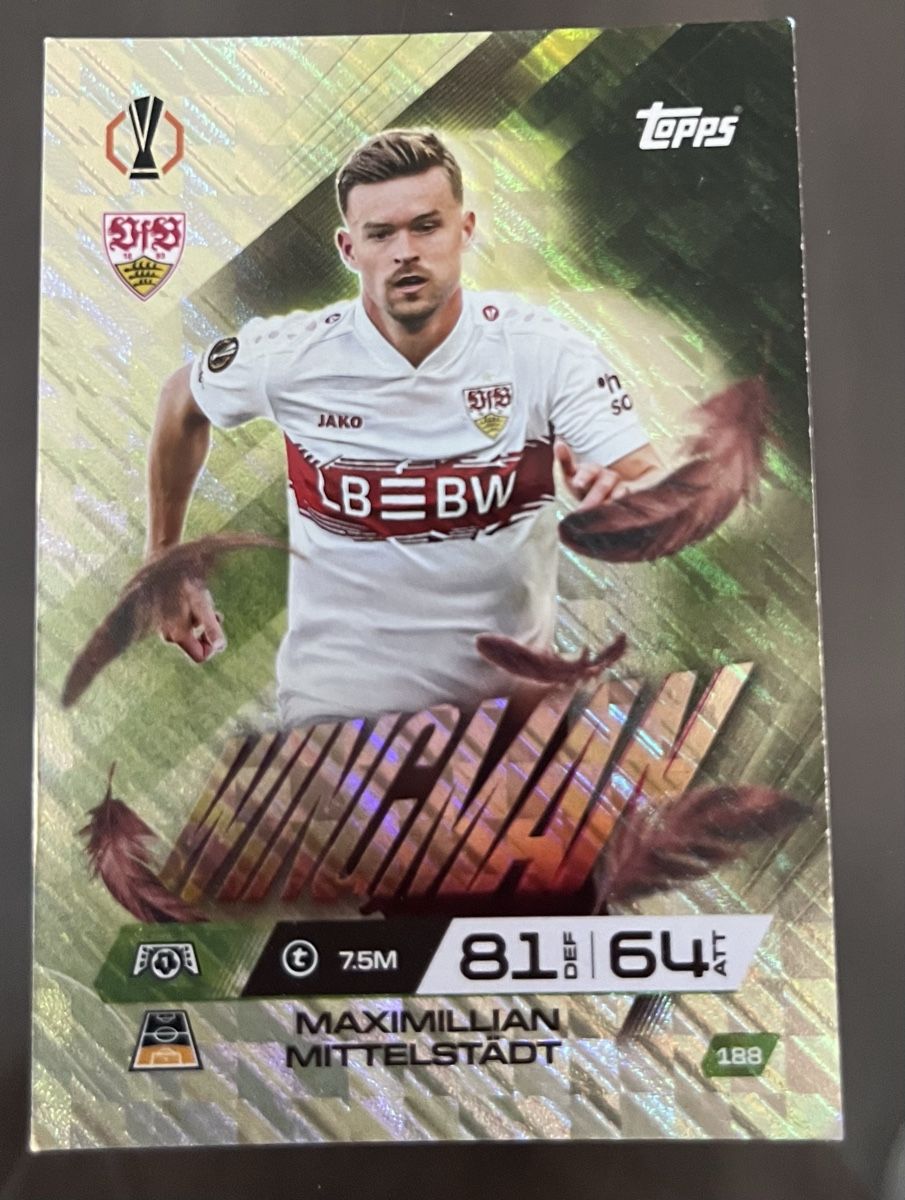 Topps Carte collezionabili: Match Attax Maximillian Mittelstädt – Usato da Neerach venduto da bluna18