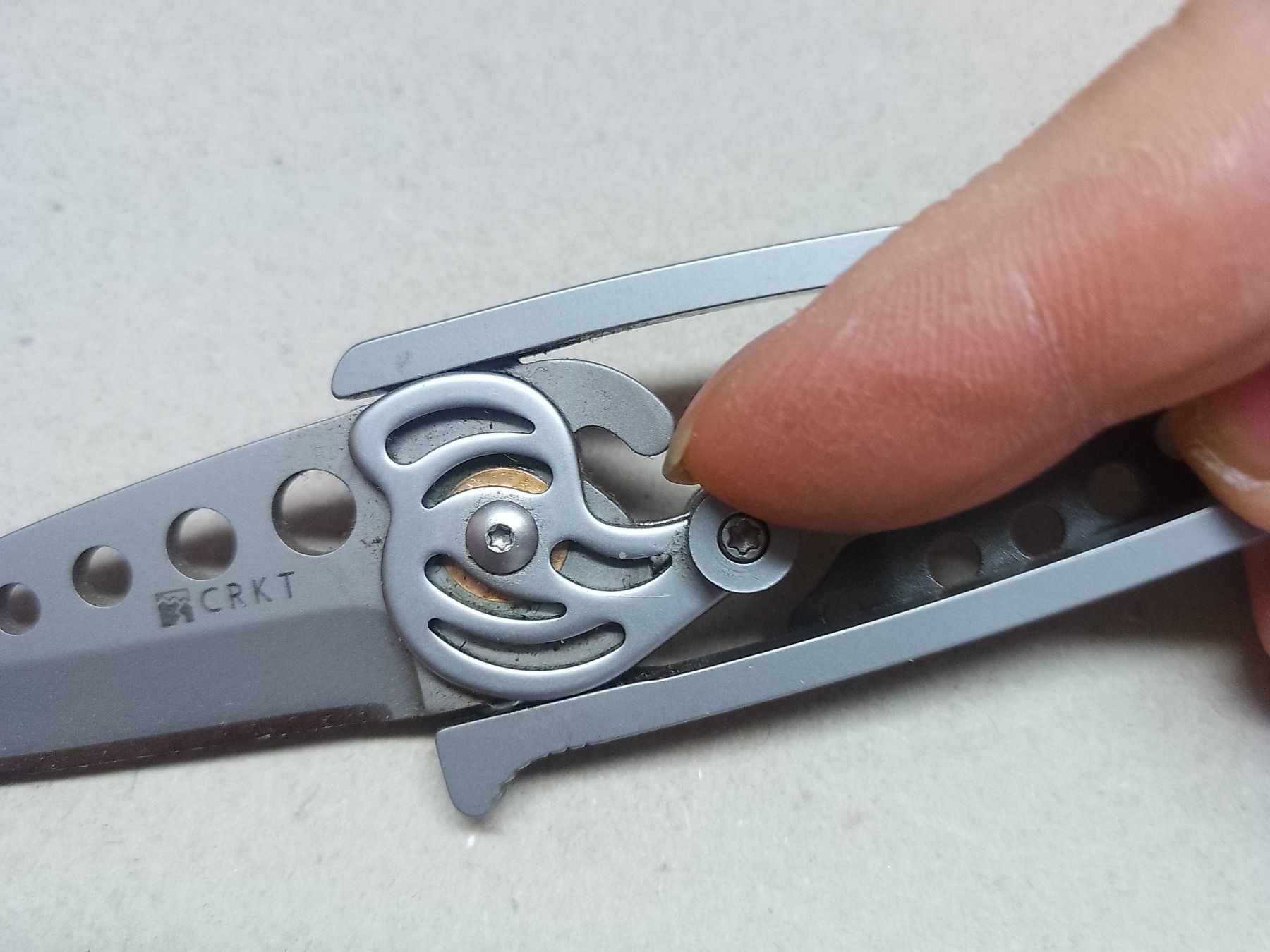Coltelli tascabile: Messer - "CRKT" . Van Hoy Snap Lock – Nuovo (secondo la descrizione) da Sorengo venduto da 74in 6