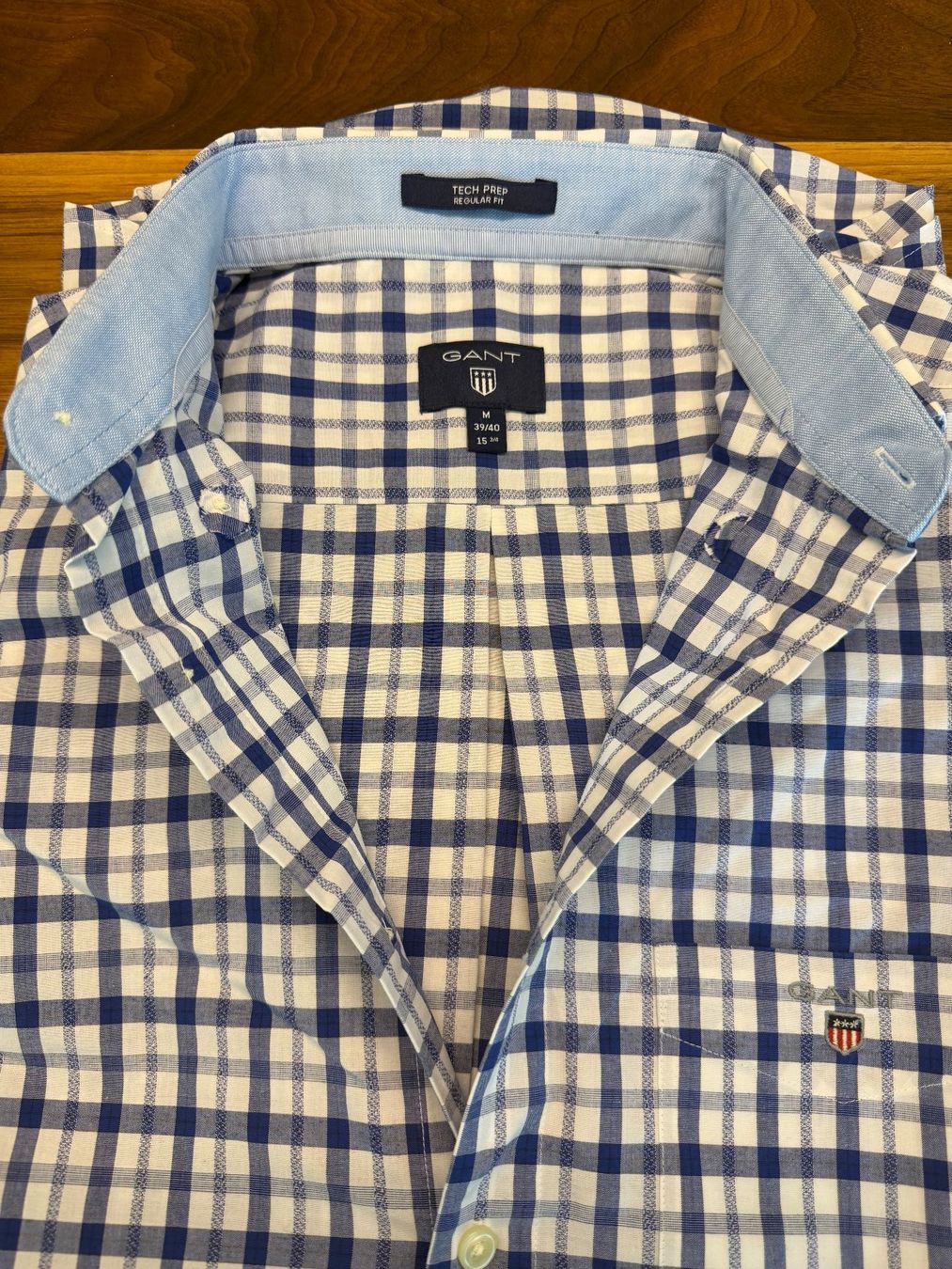 Gant Camicie: Hemd Gant, Grösse M, Langarm, blau – Usato da Uster venduto da pamakemi 1
