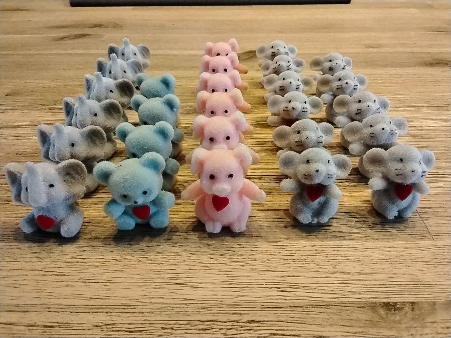 Figuren: Mini-Figürli aus Filz # Elefant, Bären, Mäuse und Schwein – Neu (gemäss Beschreibung) aus Weisslingen von venditrice52