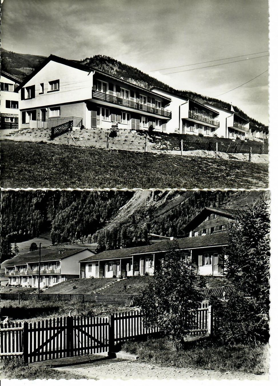 Ansichtskarten: 2 x Samedan - Eisenbahner Ferienhäuser – Gebraucht aus Hochdorf von Ziegel-16