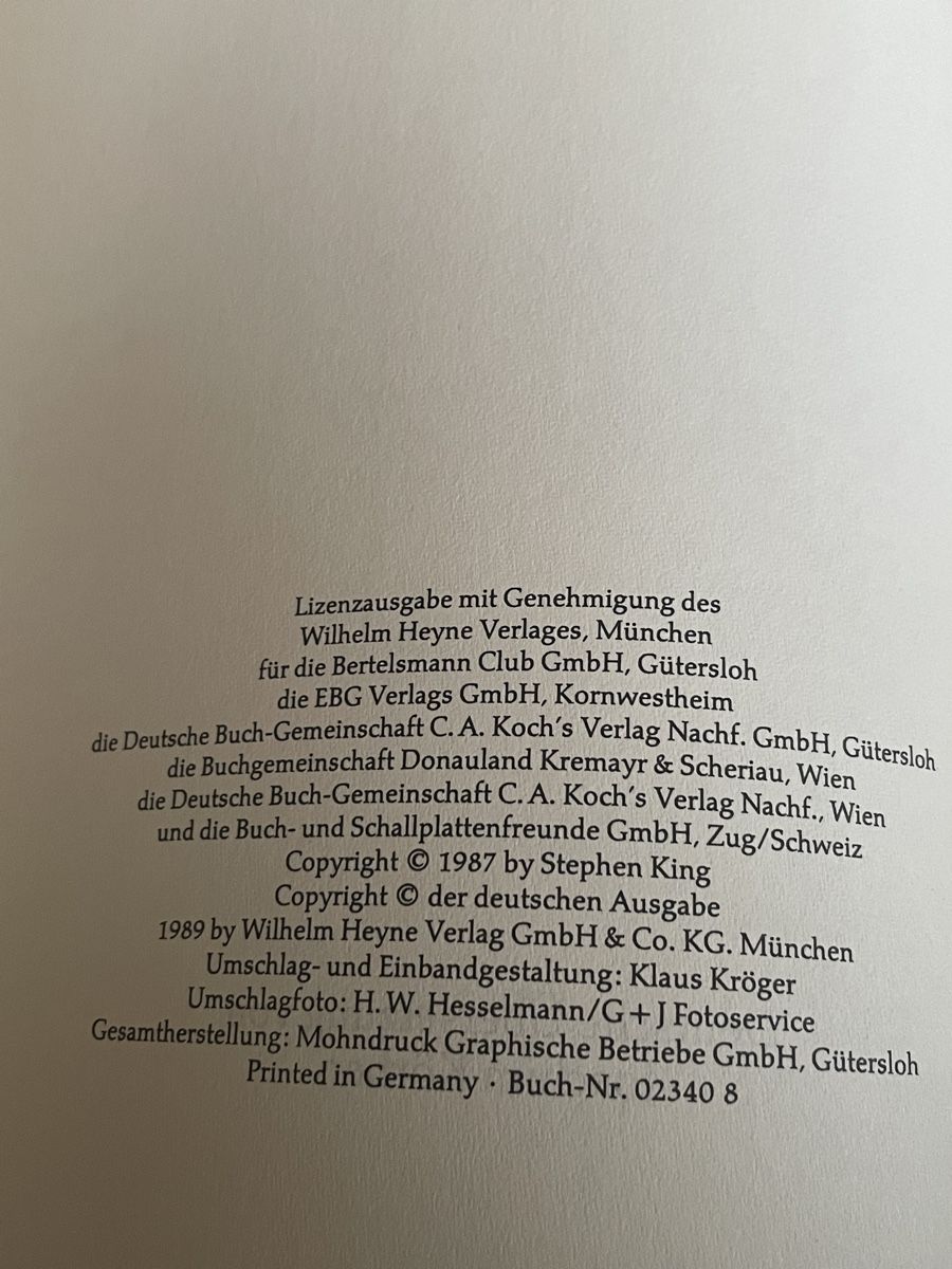 Libri: DREI - STEPHEN KING - GEBUNDENE AUSGABE – Usato da Buchs AG venduto da fischli610 4