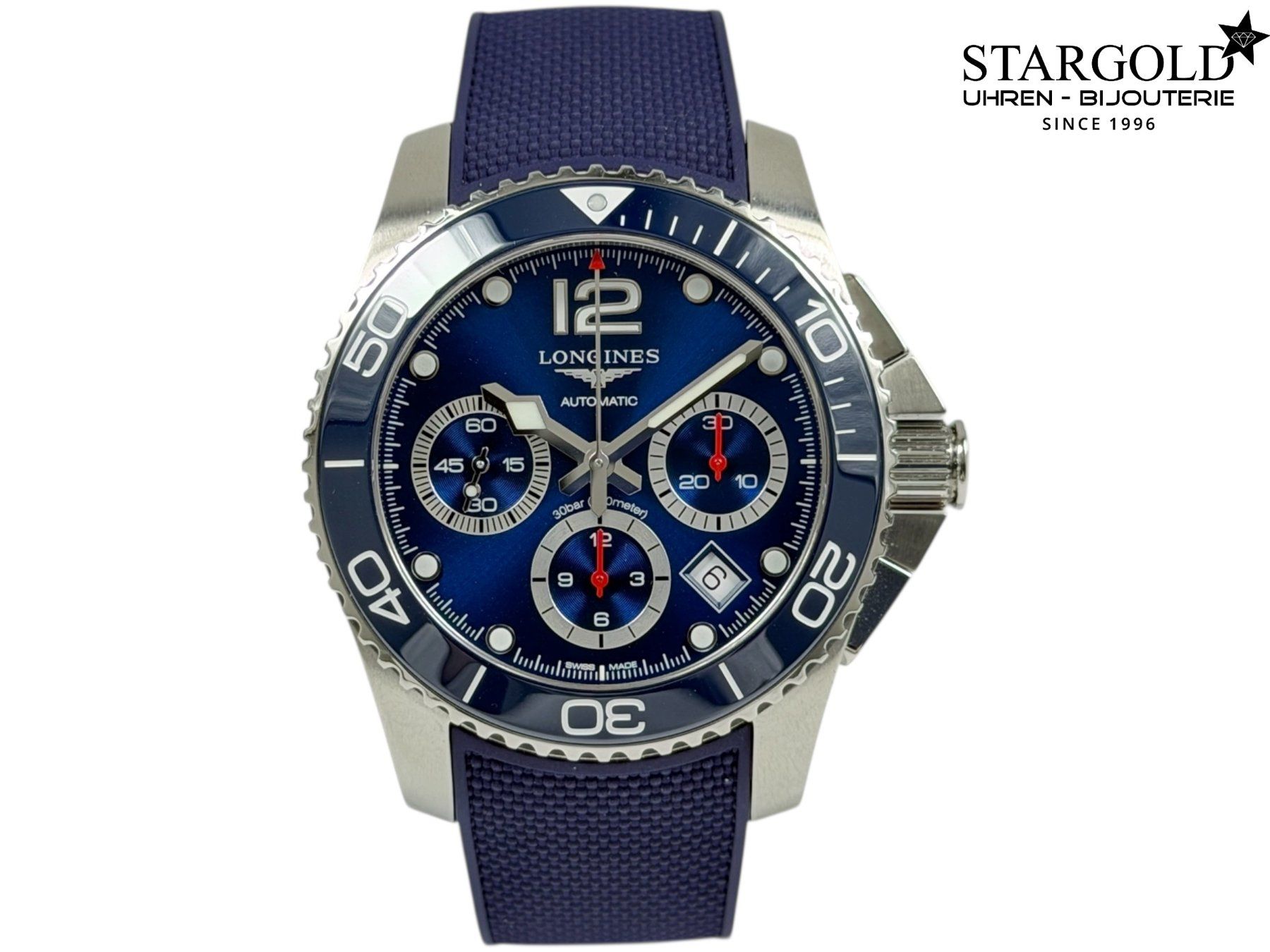 Longines Orologi: Longines HydroConquest Chronograph - L3.883.4.96.9 – Usato da Zürich venduto da Stargold-Uhren