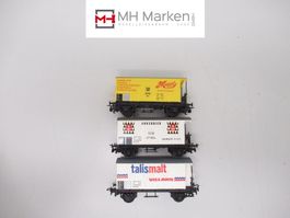 Ruco 3-teiliges gedeckte Güterwagen Set SBB CFF FFS o.OVP AC