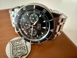 ZENITH Rainbow “De Luca” El Primero 400, rare full set 1993