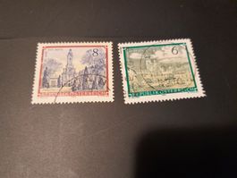 Lot de 2 timbres Autriche anciens - Collection hiver! (52)
