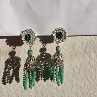 Wunderschöne antike filigrane Ohrringe im Art Deco Stil
