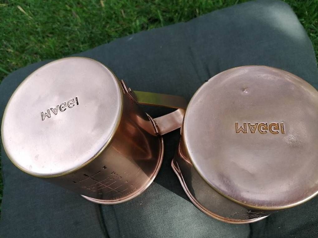 Misurare: Anciennes mesures en cuivre Maggi. – Usato da St. Maurice venduto da Benoit12 3