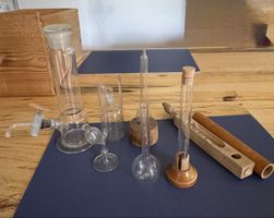 Labor Glasgeräte antik