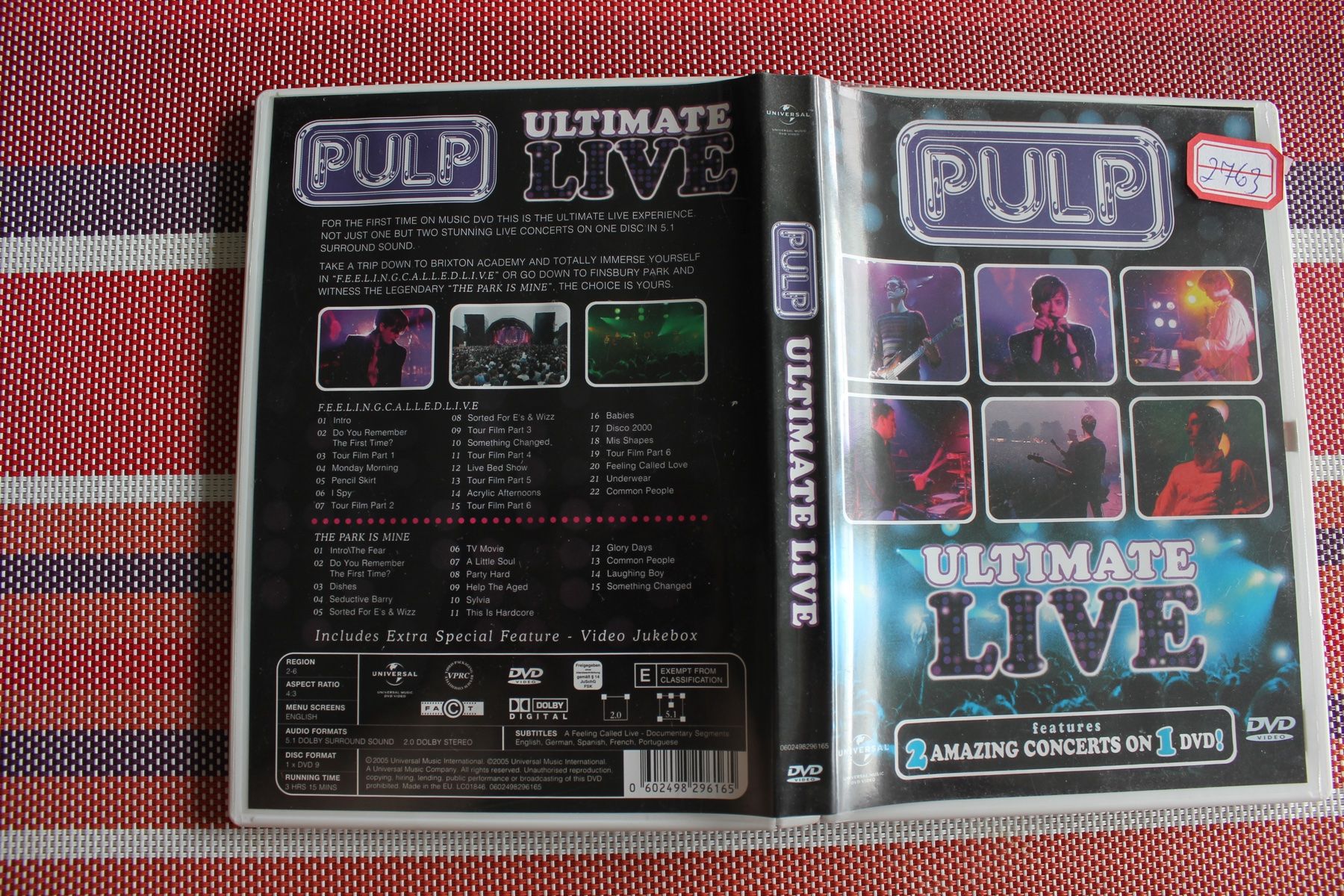 Tutti i DVDs: DVD - PULP ULTIMATE LIVE - zwei Konzerte auf einer DVD - TOP – Nuovo (secondo la descrizione) da Geroldswil venduto da Schlumpfine1973