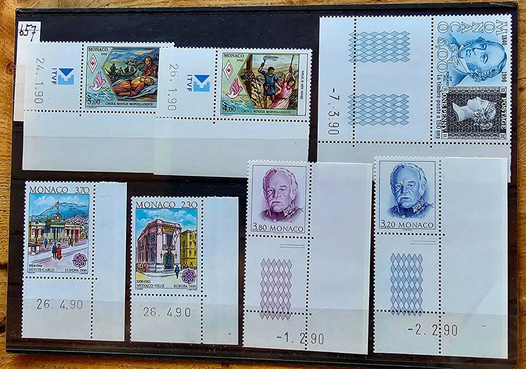 Tutti i francobolli: MONACO coins datés ** 1990 – Nuovo (secondo la descrizione) da Les Valettes venduto da Nuba1
