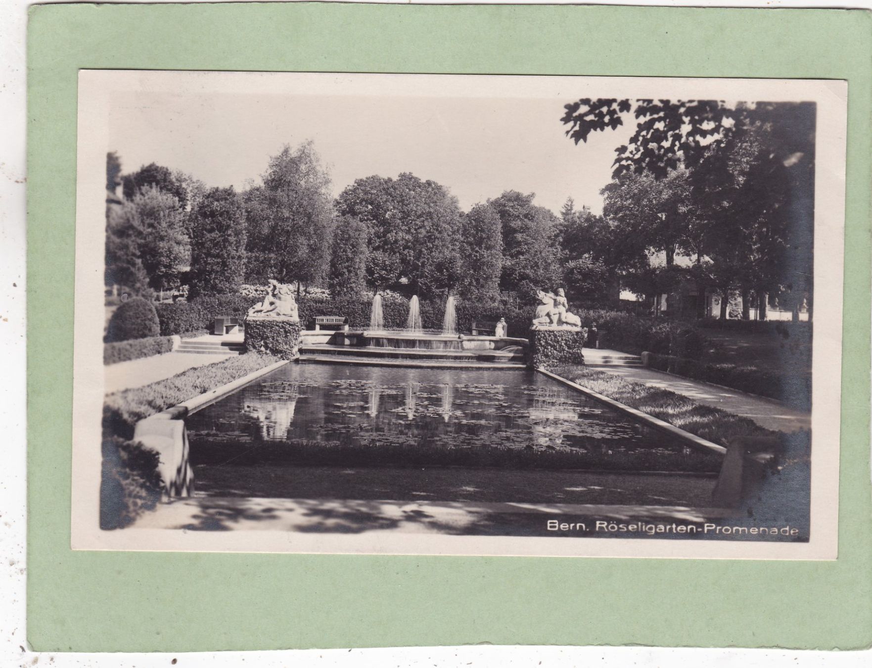 Ansichtskarten: Bern Röseligarten Promenade 1925 – Gebraucht aus Herisau von Lisegrat2008
