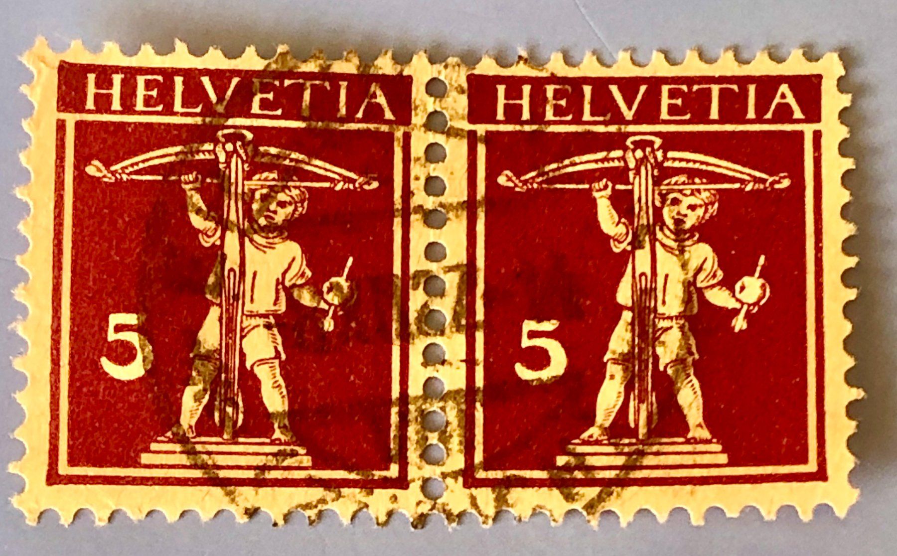Tutti i francobolli: Nr.170  Tellknabe Briefmarken gestempelt    – Usato da Aarau venduto da Billa007