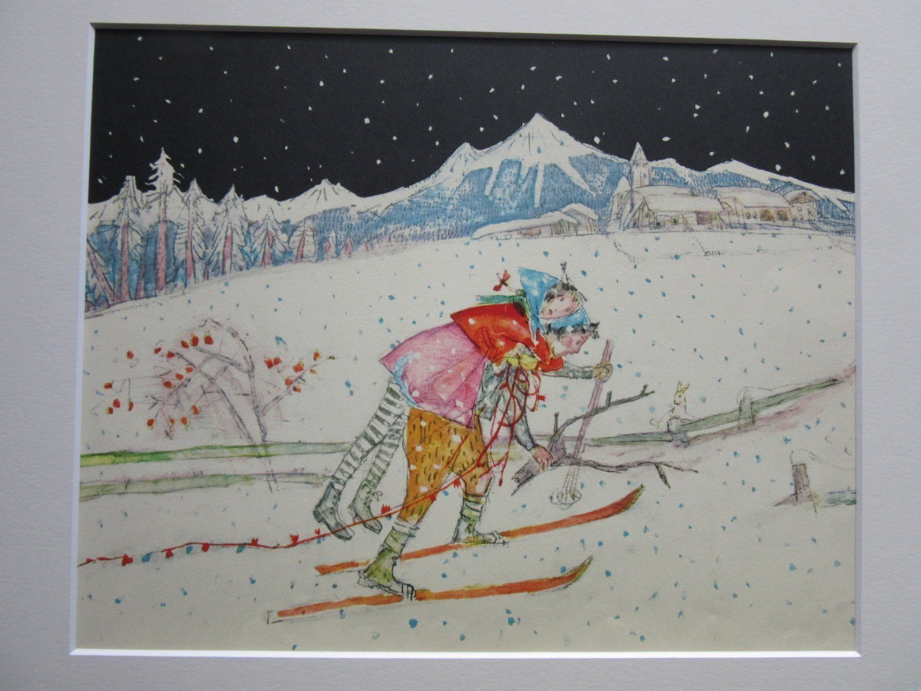 Posters & Illustrations: ALOIS CARIGIET MIT RAHMEN – D'occasion à Gersau par grafik-kunst 2