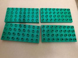 SET 4x LEGO DUPLO Platten grün (32 Noppen) – 🐞🐞🐞