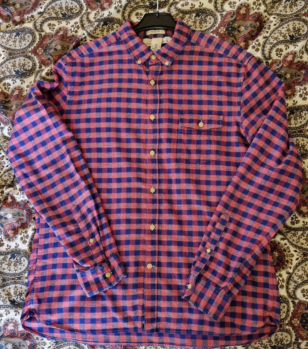 H&M Camicie: Blau-pink kariertes Flanellhemd – Nuovo (secondo la descrizione) da Oberengstringen venduto da Asteroid56 5