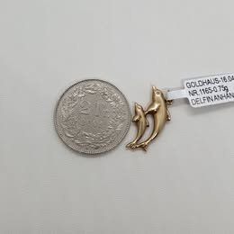 Ciondoli: Echt 9K Gold - Delfin Anhänger – Usato da Luzern venduto da Luzern-Goldhaus 3
