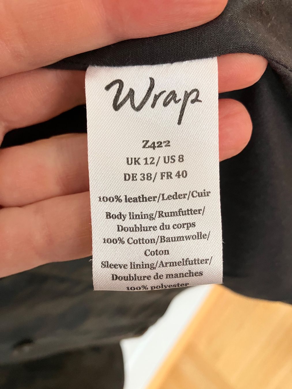 Giacche: Schöne Lederjacke Gr. 38 von Wrap London – Nuovo (secondo la descrizione) da St.Gallen venduto da michel_simone 5