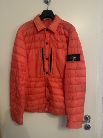 Stone Island Stepp Overshirt Jacke Orange Gr. M