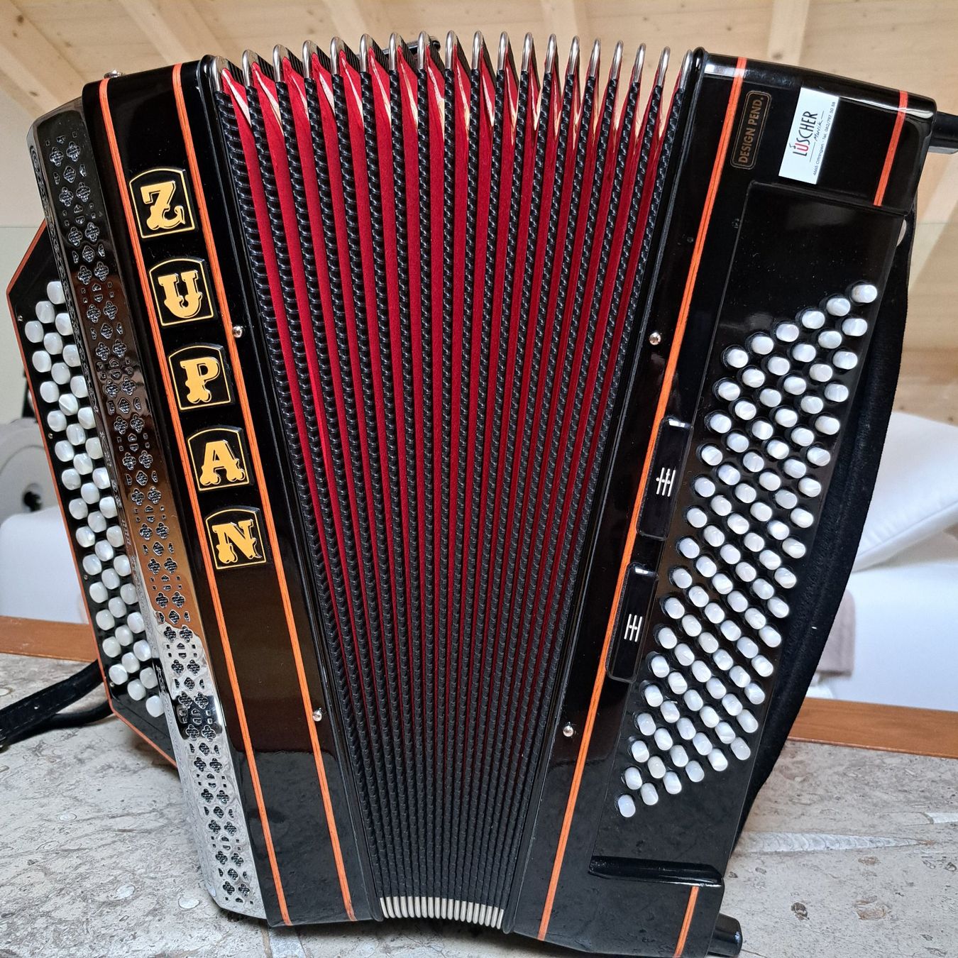 Strumenti musicali: Akkordeon Zupan – Usato da Charmey (Gruyère) venduto da Balinea 1