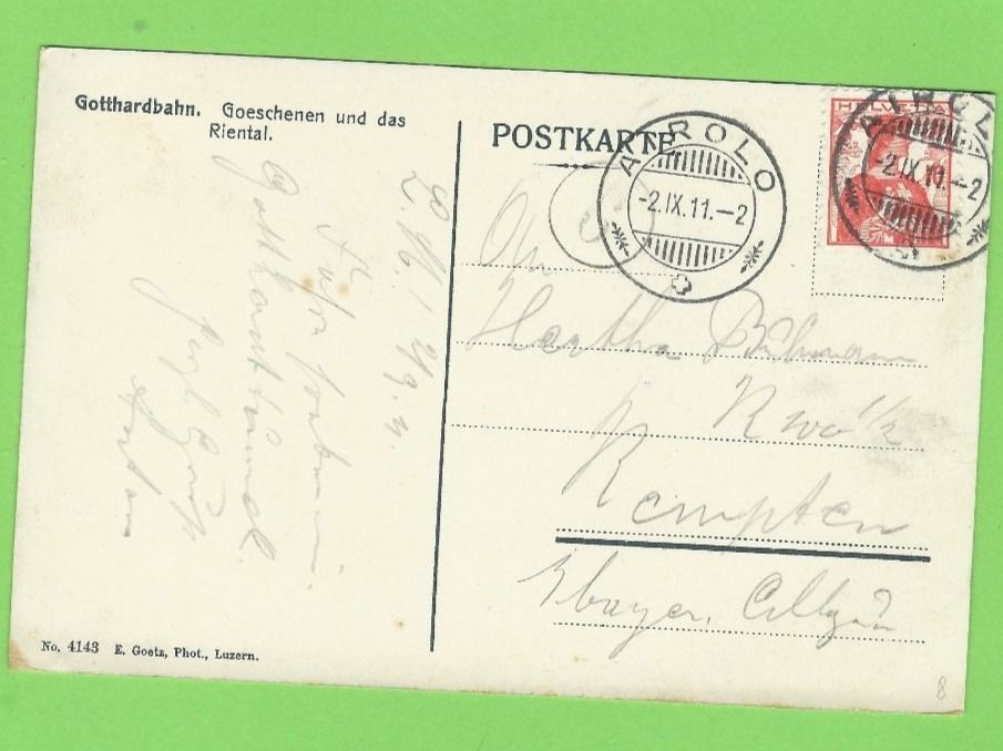 Cartoline postali: Goeschenen und das Riental – Usato da Zürich venduto da t24_de 1
